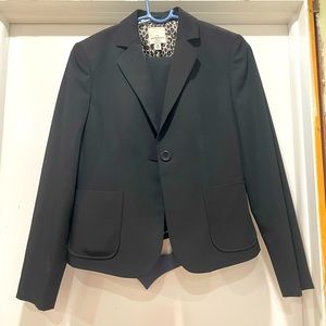 Ann Klein 6p black skirt suit